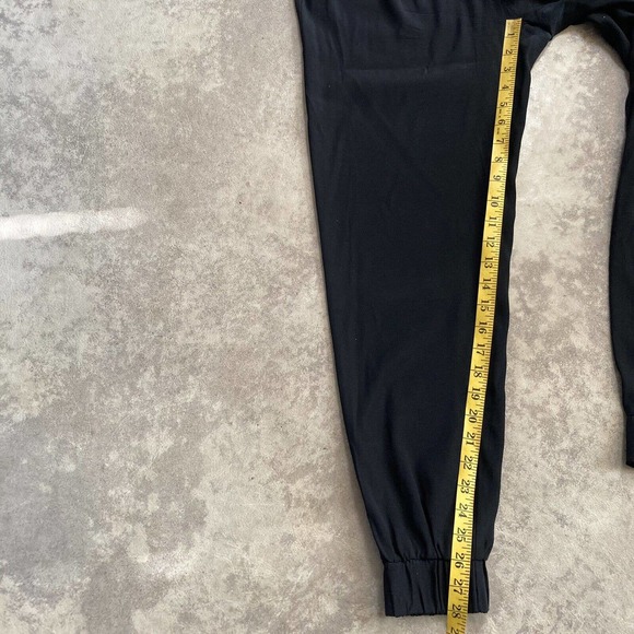 Emerson Thorpe Silk Blend Black Jogger Pants Womens Size Medium Lightweight - Picture 4 of 10